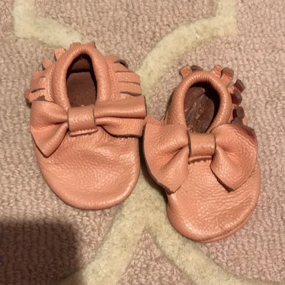 Pink moccasins